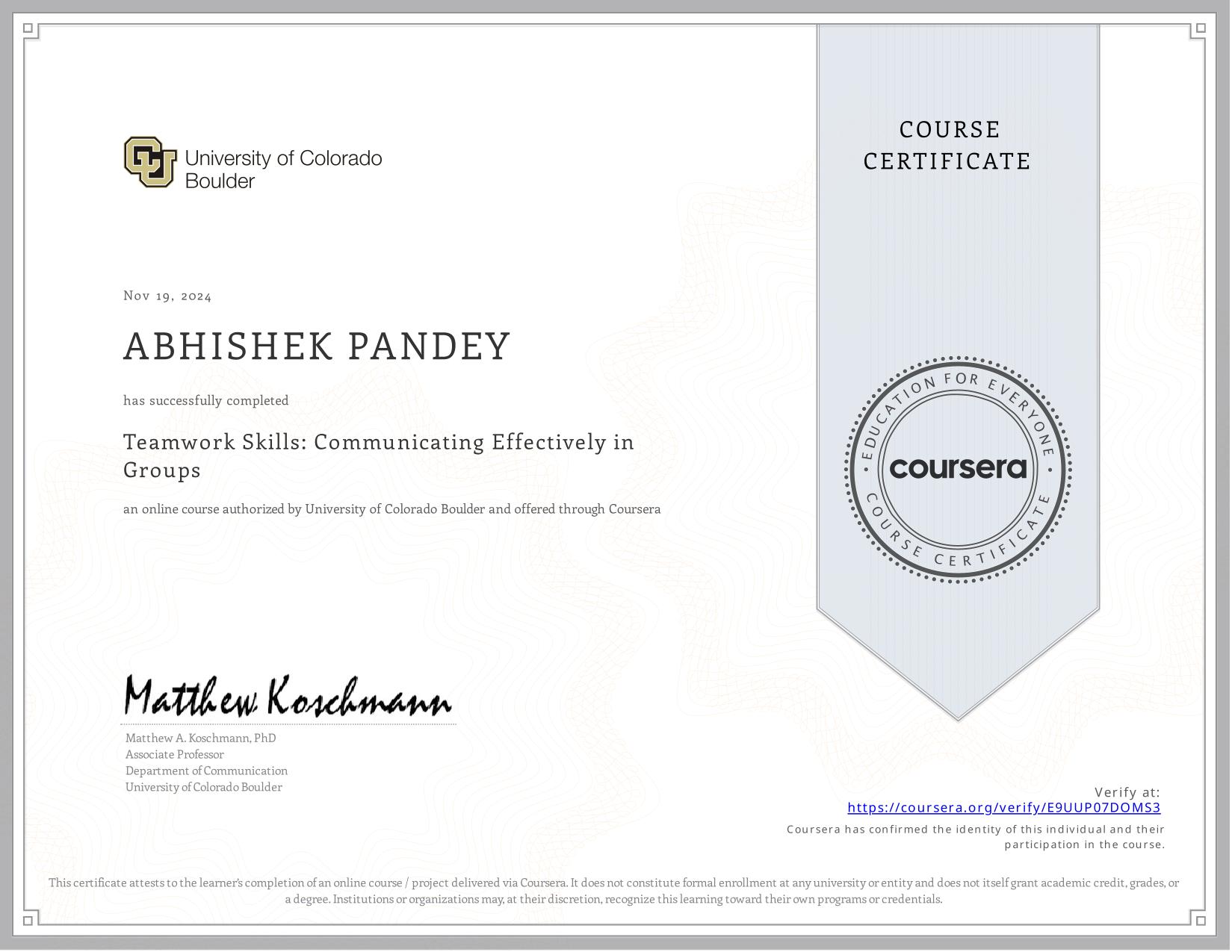 Certificate 9
