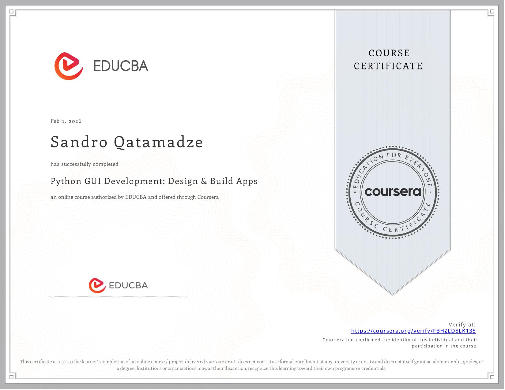 Completing Python Gui Course